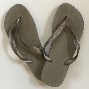 Havaianas Gold Flip Flop Sandals